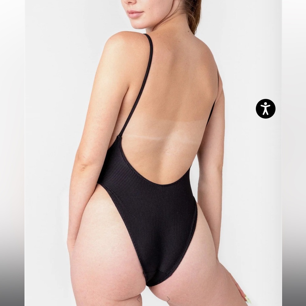 American Apparel high cut one piece swimsuit